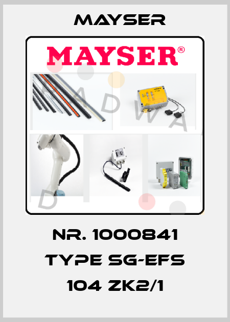 Nr. 1000841 Type SG-EFS 104 ZK2/1 Mayser
