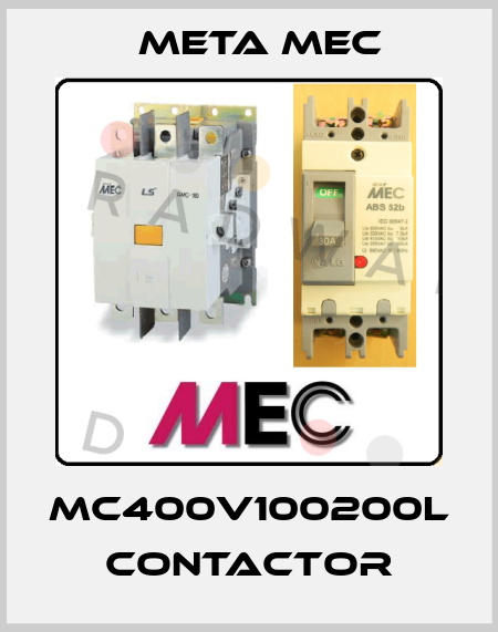 MC400V100200L CONTACTOR Meta Mec