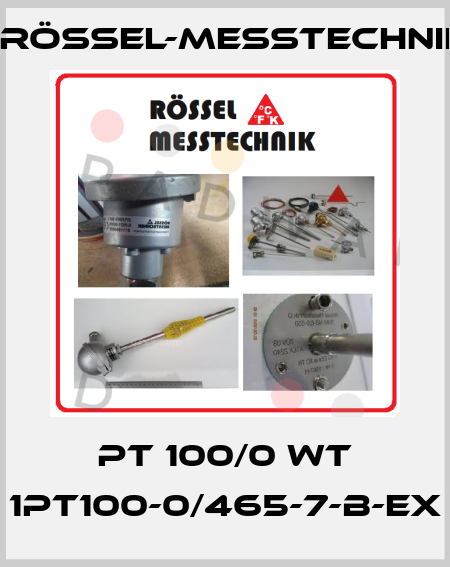 Pt 100/0 WT 1Pt100-0/465-7-B-Ex Rössel-Messtechnik