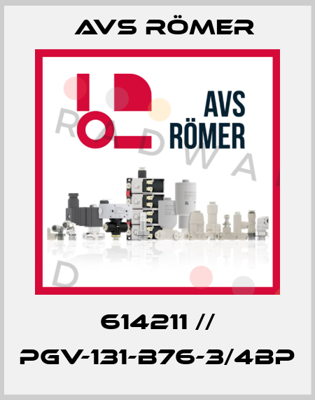 614211 // PGV-131-B76-3/4BP Avs Römer