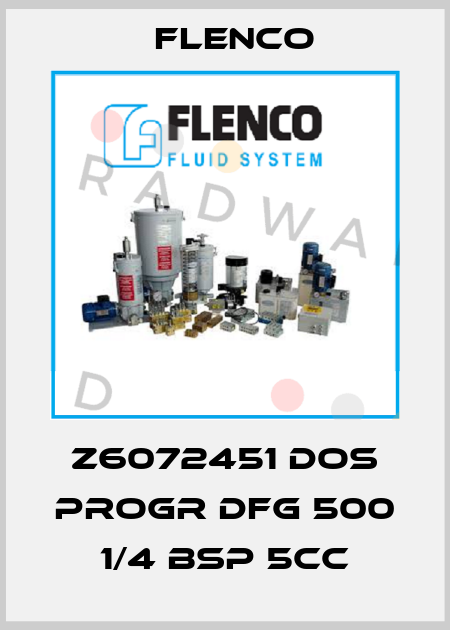 Z6072451 DOS PROGR DFG 500 1/4 BSP 5CC Flenco