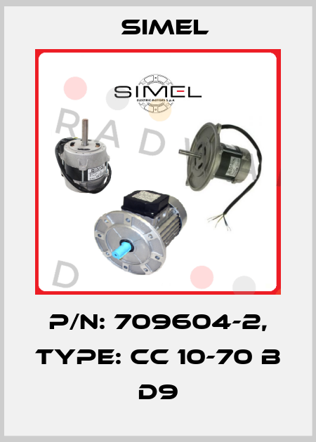 P/N: 709604-2, Type: CC 10-70 B D9 Simel