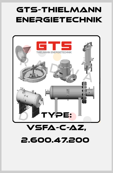 TYPE: VSFA-C-AZ, 2.600.47.200  GTS-Thielmann Energietechnik
