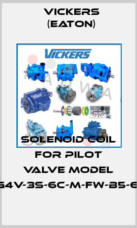 SOLENOID COIL FOR PILOT VALVE MODEL DG4V-3S-6C-M-FW-B5-60. Vickers (Eaton)