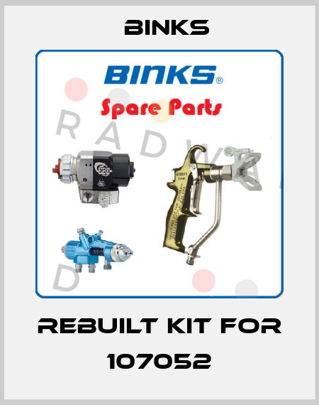 rebuilt kit for 107052 Binks