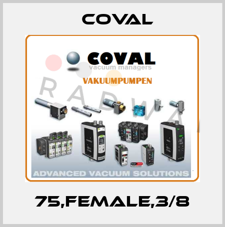 75,FEMALE,3/8 Coval