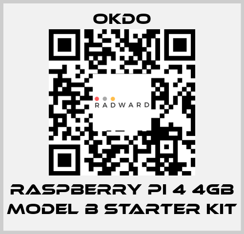 Raspberry Pi 4 4GB Model B Starter Kit Okdo