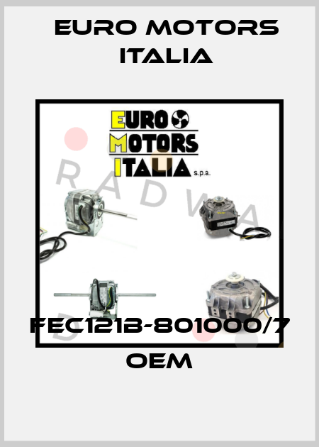 FEC121B-801000/7  OEM Euro Motors Italia