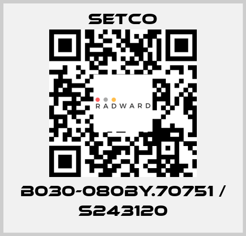 B030-080BY.70751 / S243120 SETCO