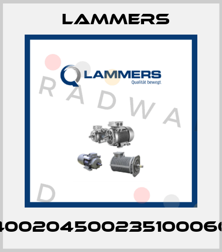 04002045002351000600 Lammers