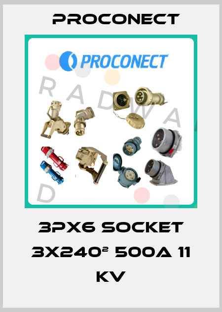3PX6 SOCKET 3x240² 500A 11 KV Proconect