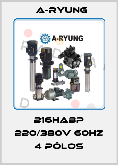 216HABP 220/380V 60HZ 4 PÓLOS A-Ryung