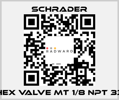 HEX VALVE MT 1/8 NPT 33 Schrader