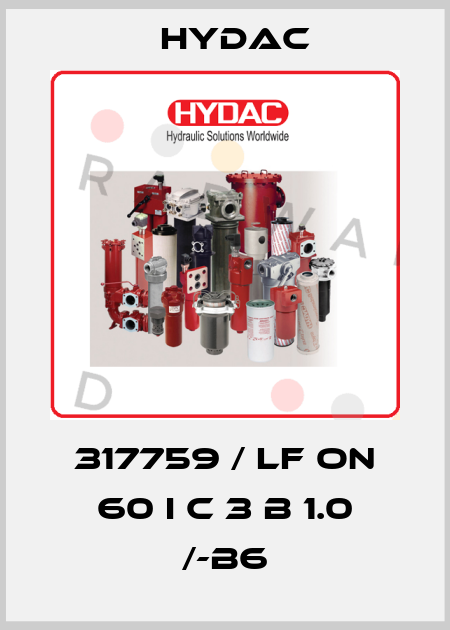 317759 / LF ON 60 I C 3 B 1.0 /-B6 Hydac