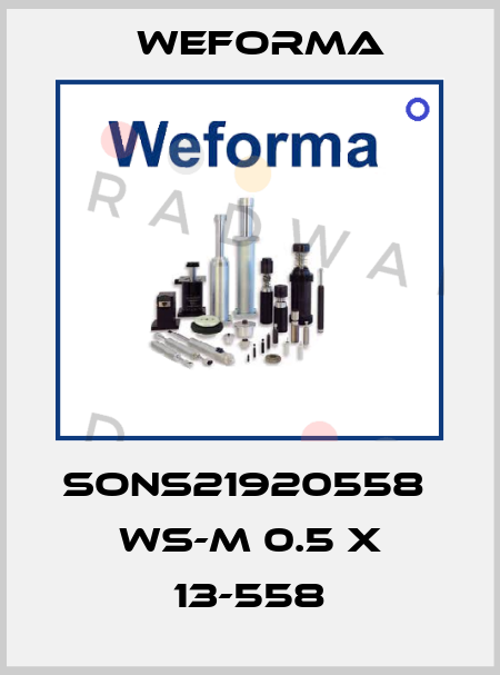 SONS21920558  WS-M 0.5 x 13-558 Weforma