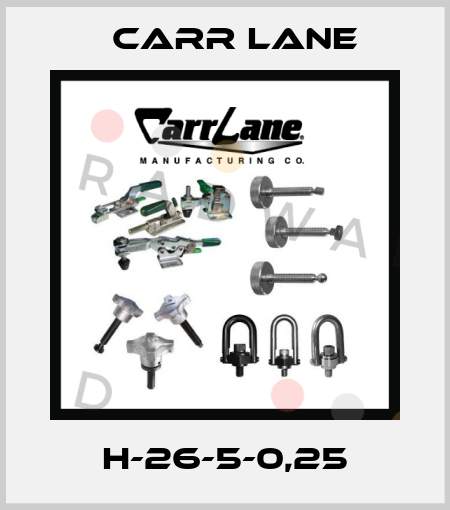 H-26-5-0,25 Carr Lane