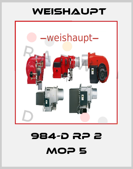 984-D Rp 2 MOP 5 Weishaupt