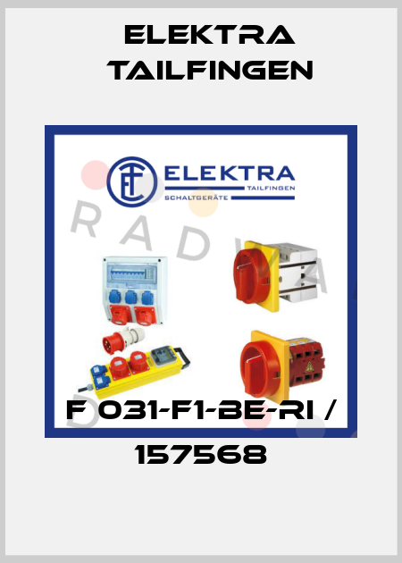 F 031-F1-BE-RI / 157568 Elektra Tailfingen