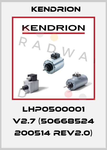 LHP0500001 v2.7 (50668524 200514 Rev2.0) Kendrion