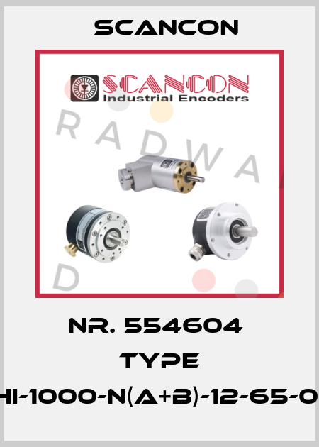 Nr. 554604  Type 2RHI-1000-N(A+B)-12-65-04-S Scancon