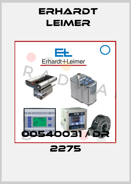 00540031 / DR 2275 Erhardt Leimer