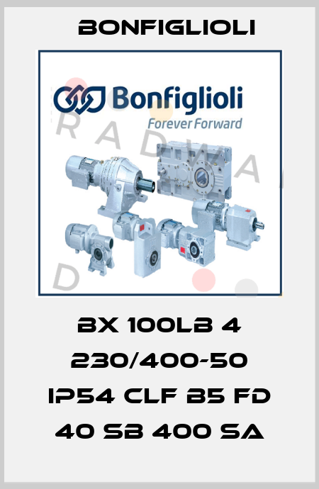 BX 100LB 4 230/400-50 IP54 CLF B5 FD 40 SB 400 SA Bonfiglioli