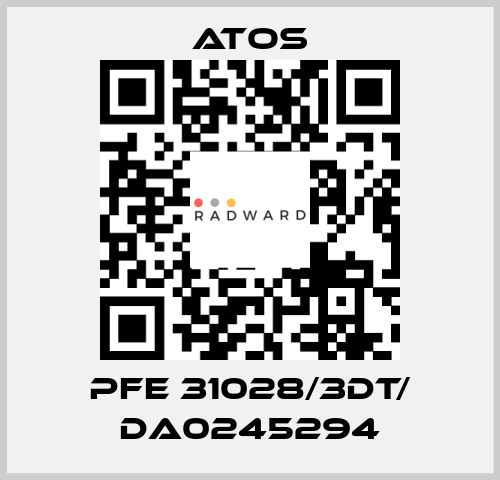PFE 31028/3DT/ DA0245294 Atos