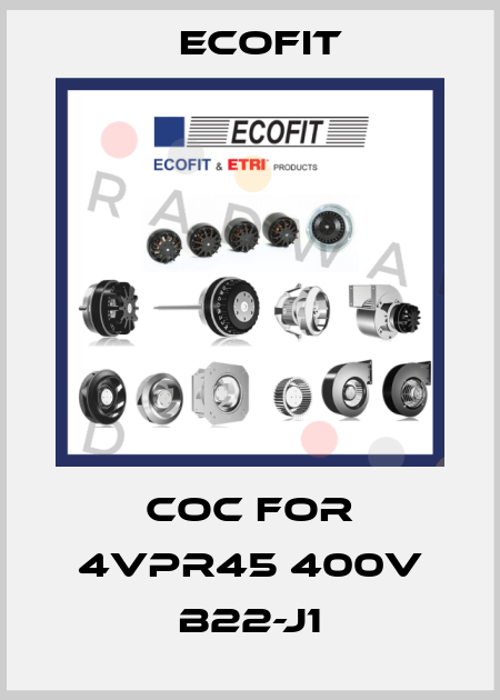 COC for 4VPR45 400V B22-J1 Ecofit