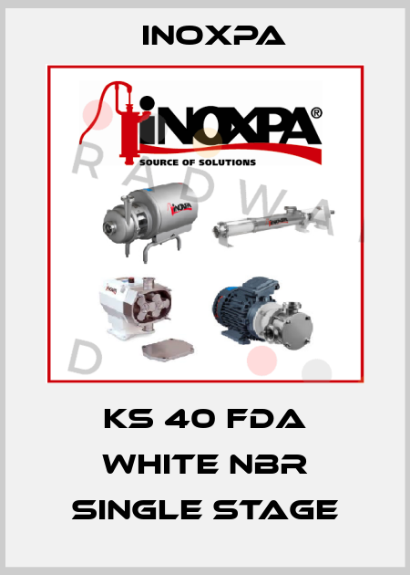 KS 40 FDA WHITE NBR SINGLE STAGE Inoxpa