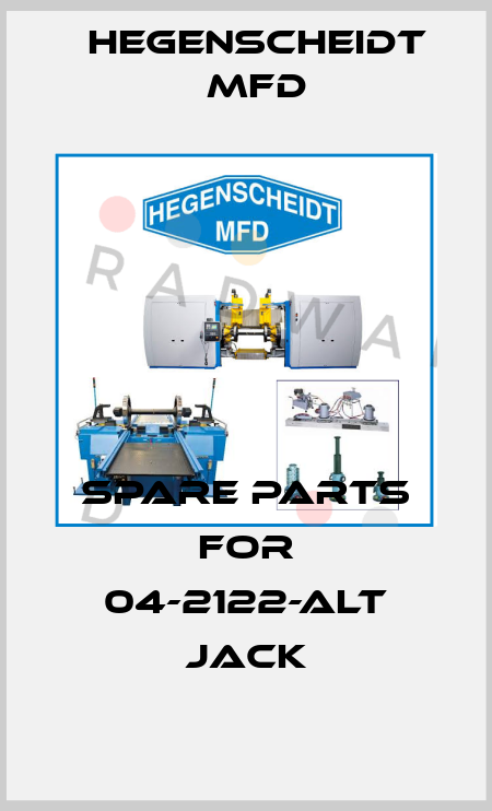 spare parts for 04-2122-ALT JACK Hegenscheidt MFD