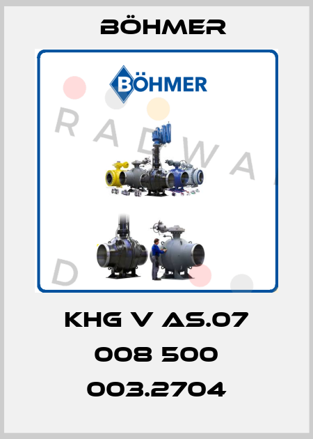 KHG V AS.07 008 500 003.2704 Böhmer