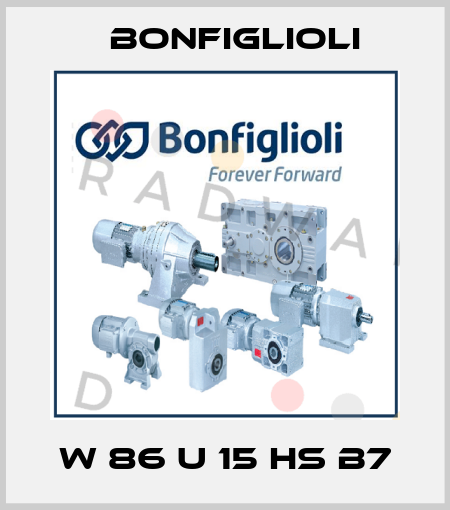 W 86 U 15 HS B7 Bonfiglioli