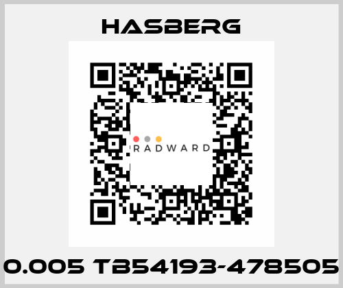 0.005 TB54193-478505 Hasberg