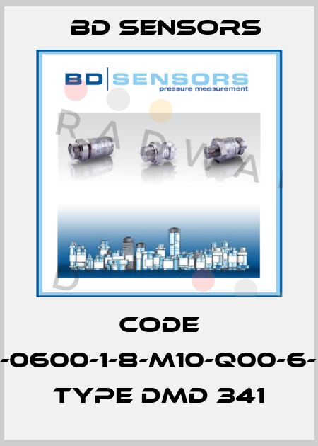 Code 330-0600-1-8-M10-Q00-6-000 Type DMD 341 Bd Sensors