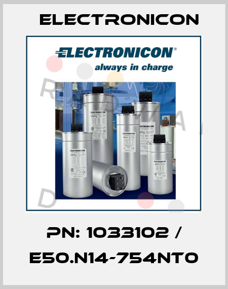 PN: 1033102 / E50.N14-754NT0 Electronicon