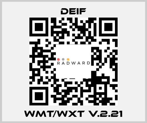 WMT/WXT v.2.21 Deif