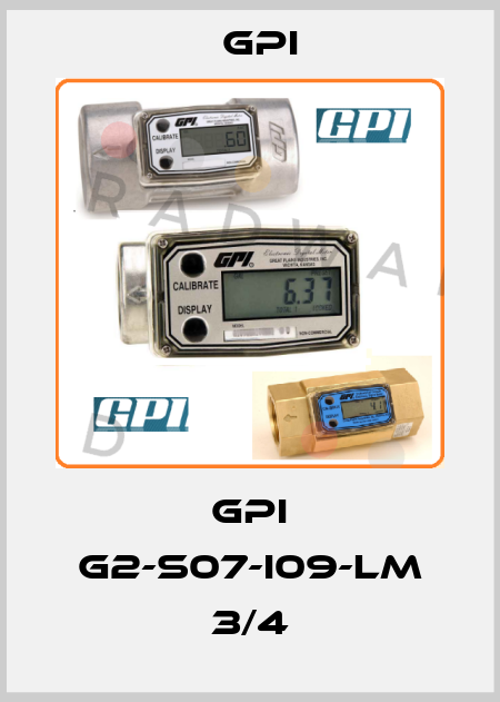 GPI G2-S07-I09-LM 3/4 GPI