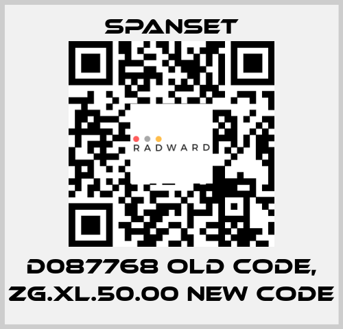 D087768 old code, ZG.XL.50.00 new code SpanSet
