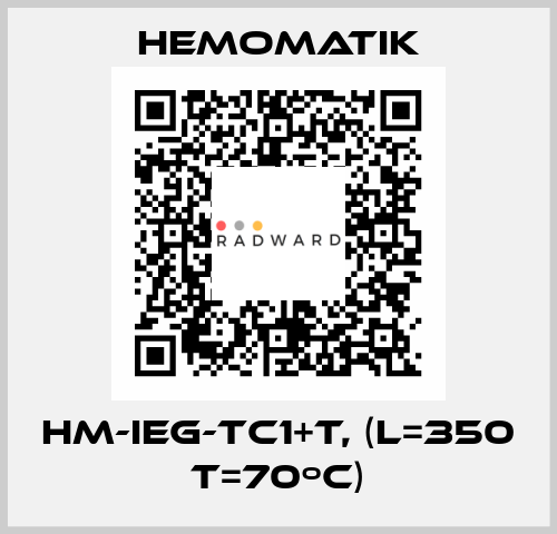 HM-IEG-TC1+T, (L=350 T=70ºC) Hemomatik