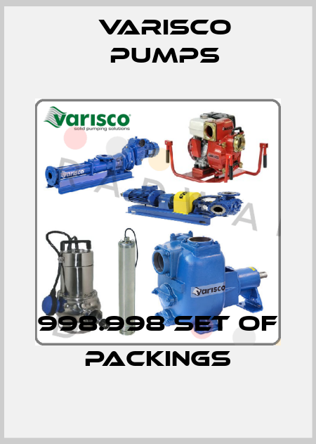 998.998 set of Packings Varisco pumps