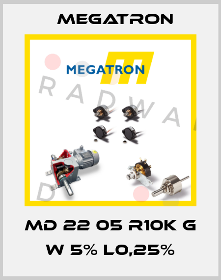 MD 22 05 R10K G W 5% L0,25% Megatron