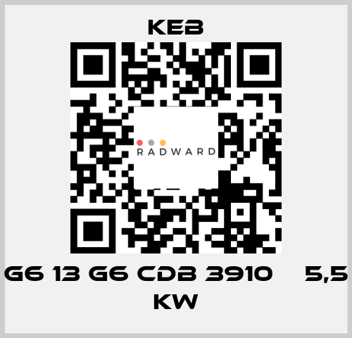 G6 13 G6 CDB 3910 В 5,5 kW KEB
