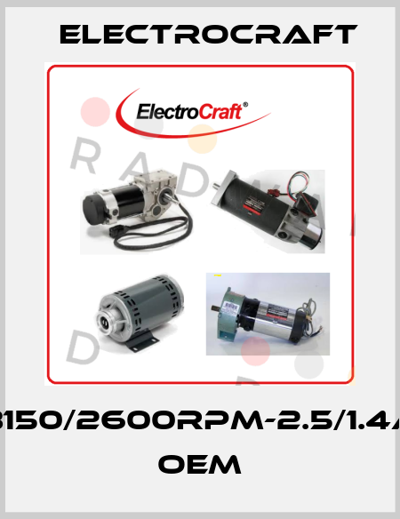 3150/2600RPM-2.5/1.4A   OEM ElectroCraft