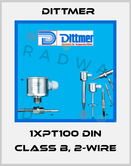 1xPT100 DIN class B, 2-wire Dittmer