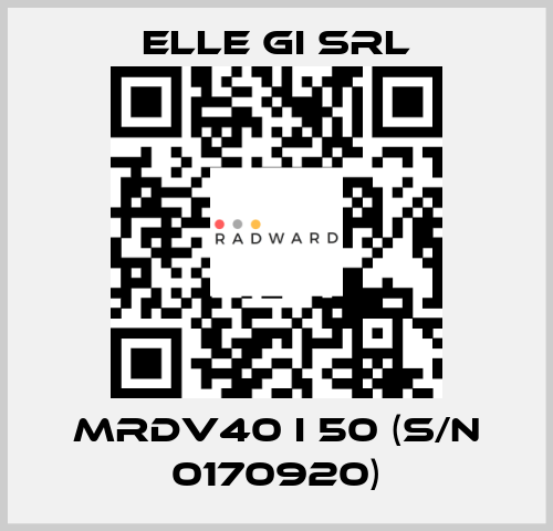 MRDV40 I 50 (s/n 0170920) ELLE GI SRL