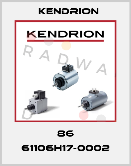 86 61106H17-0002 Kendrion