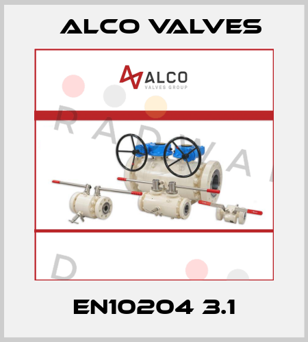 EN10204 3.1 Alco Valves