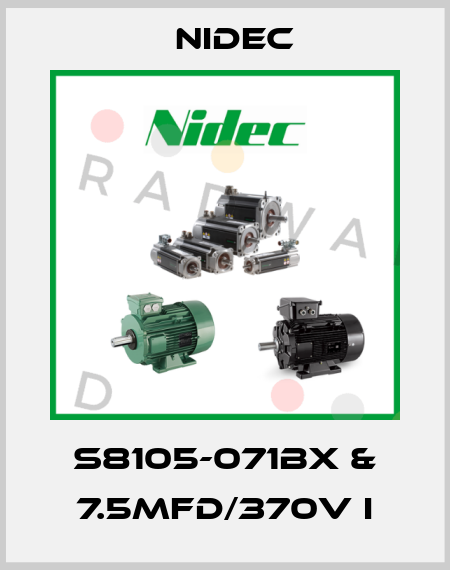 S8105-071BX & 7.5MFD/370V i Nidec