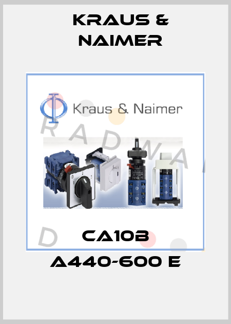CA10B A440-600 E Kraus & Naimer