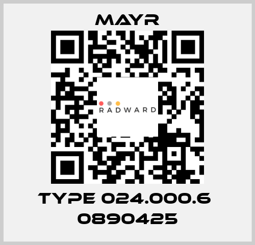 Type 024.000.6  0890425 Mayr